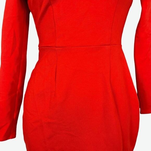 Bar III 3 Womens Asymmetrical Ponte Knit Long Sleeve Bodycon Stretch Dress XS - Picture 3 of 16